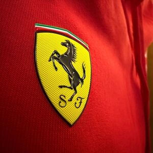 Ferrari Red Sweatpants with Logo